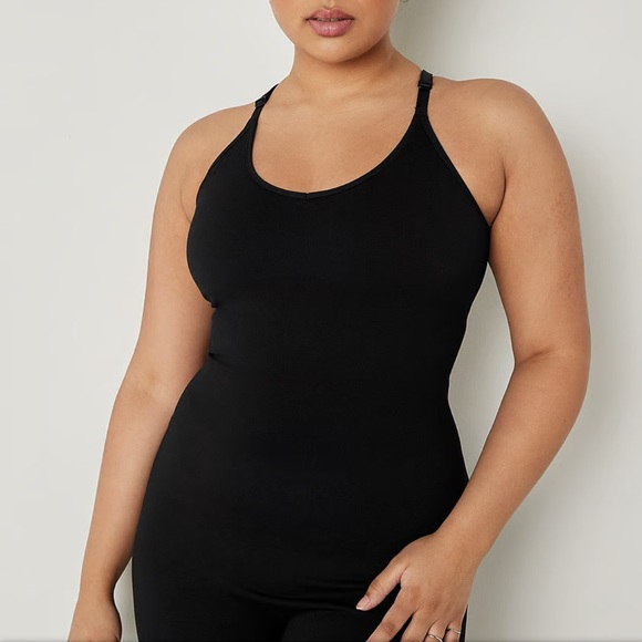 NWT Victoria’s Secret Pink active seamless full length onesie in black - Picture 3 of 6